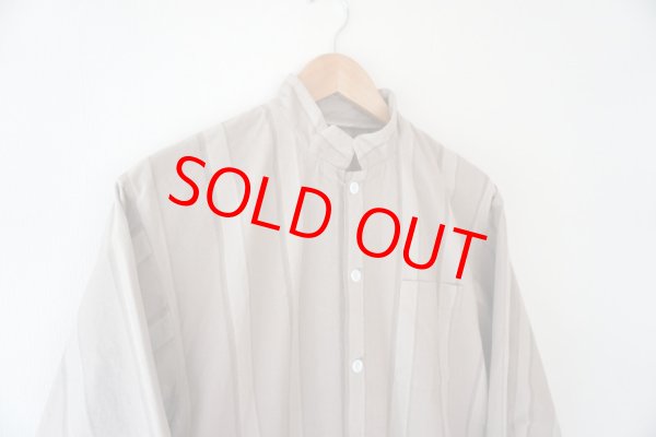 画像3: SOWBOW  ソウボウ 蒼氓 2020AW ソウボウシャツ D MANDARIN COLLOR 小倉織 ストライプジャケット (3)