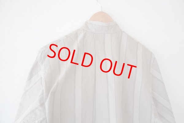 画像5: SOWBOW  ソウボウ 蒼氓 2020AW ソウボウシャツ D MANDARIN COLLOR 小倉織 ストライプジャケット (5)