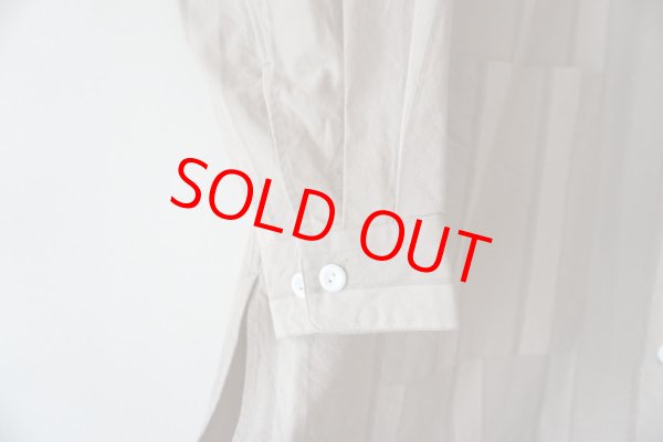 画像7: SOWBOW  ソウボウ 蒼氓 2020AW ソウボウシャツ D MANDARIN COLLOR 小倉織 ストライプジャケット (7)