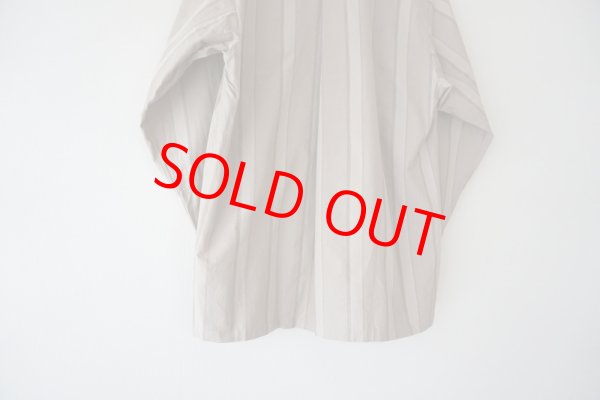 画像6: SOWBOW  ソウボウ 蒼氓 2020AW ソウボウシャツ D MANDARIN COLLOR 小倉織 ストライプジャケット (6)