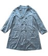 画像1: GEOFFREY B.SMALL ジェフリービースモール　 グレンチェックトレンチコート1900's long double-breasted atelier work jacket reproduction (1)