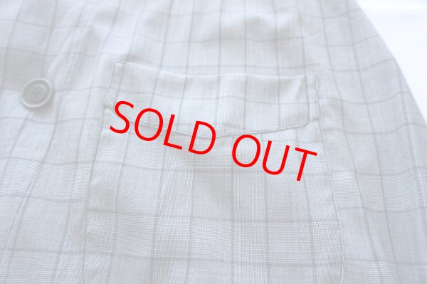 画像6: GEOFFREY B.SMALL ジェフリービースモール　 グレンチェックトレンチコート1900's long double-breasted atelier work jacket reproduction (6)