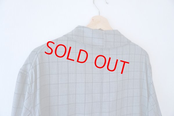 画像5: GEOFFREY B.SMALL ジェフリービースモール　 グレンチェックトレンチコート1900's long double-breasted atelier work jacket reproduction (5)