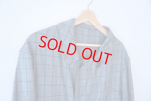 画像3: GEOFFREY B.SMALL ジェフリービースモール　 グレンチェックトレンチコート1900's long double-breasted atelier work jacket reproduction (3)