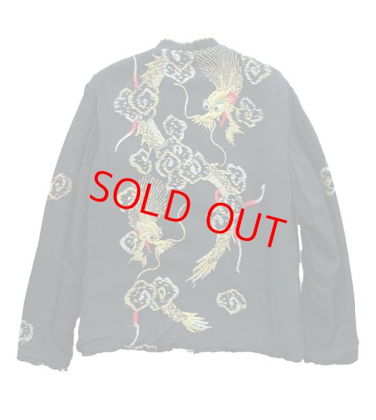 画像2: by walid バイウォリッド 刺繍スカジャン シルク 中綿入 (2)