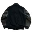 画像2: WASEW ワソー VERSITY JACKET 袖レザースタジャン (2)